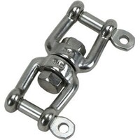 Fork Anchor Swivels - Stainless Steel - 8mm Max Breaking Strain 2250kg