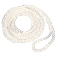 Silver Rope - Most Economical - 8mm dia x 5m Long. - 200mm Loop Eye