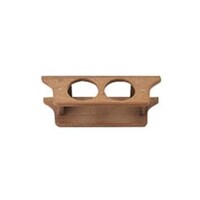 Teak Glass Rack top for 2 Glasses