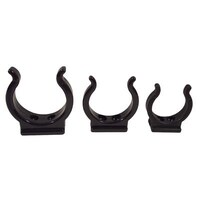 Tube Holders - 25mm Black