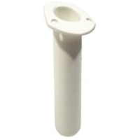 Oval Top Through Deck Rodholder - White