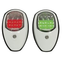 Modern Teardrop Design - Port/Starboard - White - LED - Not Approved