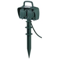 2 Outlet 10amp Power Garden Stake MS4097