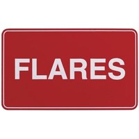 Adhesive Flares Sign 100x60mm