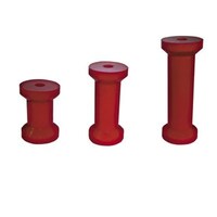 4 1/2IN KEEL ROLLER RED 17MM