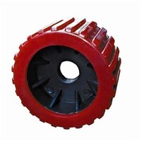 WOBBLE ROLLER 3X4IN RED 20MM