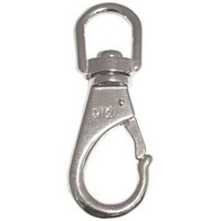 Stainless Steel Snap Hook Swivel Eye - 70mm Long 16mm Eye