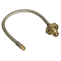 Stainless Steel Braided Hoses with Hand Wheel - For Single Bottle Kits 450mm