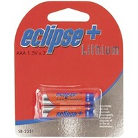 BATT LITHIUM AAA 1.5V ECLIPSE PLUS PK2