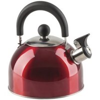  Red Stainless Steel Whistling Kettle 2L TCC216