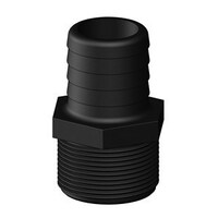 Hose Tail to BSP Male Straight - 38mm (1-1/2") Hose to 1-1/2" BSP Thread