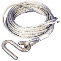 Cable Type Line - 6.0m (20ft) x 4mm Cable with ‘S’ Hook 