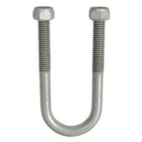 Galvanised Round U-Bolt 100x50mm