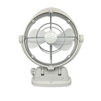 Sirocco 12-24VDC Gimbal Fan 7" Three Speed White