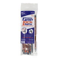 GRIP LOCK TIES 8 INCH ORANGE 15